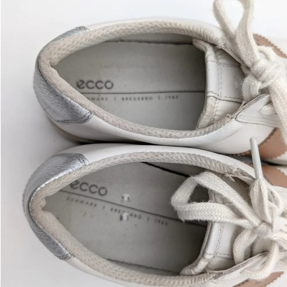 Ecco Street Lite Retro Sneaker Shoes Women's White Size US10-10.5 EU41